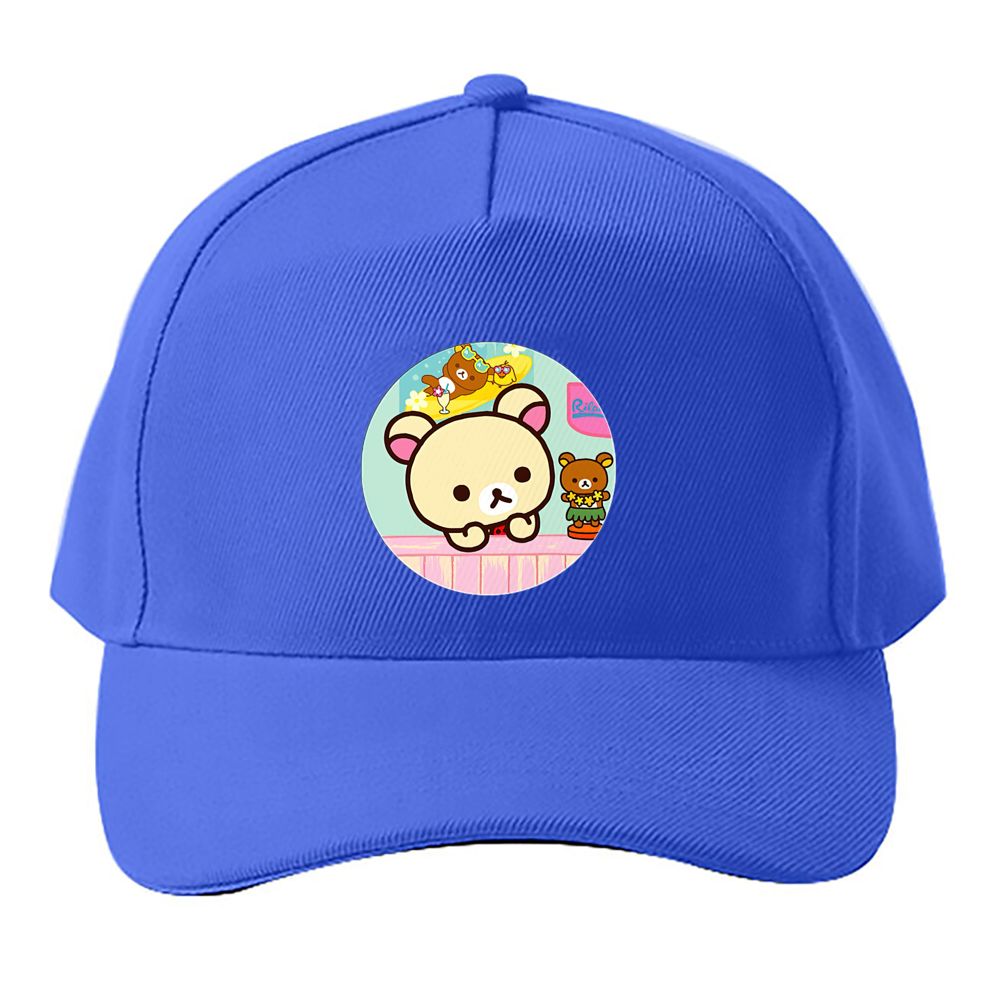 （画像用） リラックマ リラックマ キイロイトリ Rilakkuma Korilakkuma Kiiroitori ベースボールキャップ 綿100％ 男女兼用 帽子 スポーツ